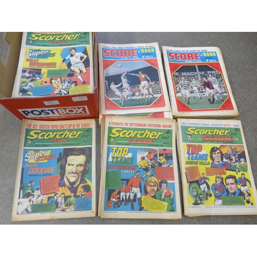 741 - A box of 1970s Scorcher and Score comics