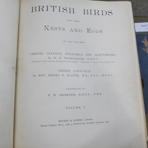 771 - Three volumes, British Birds with Their Nests and Eggs