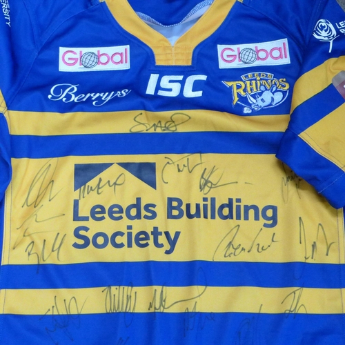 776 - Eight sports shirts, Cricket, Rugby Union and League and a sports award night signed polo shirt