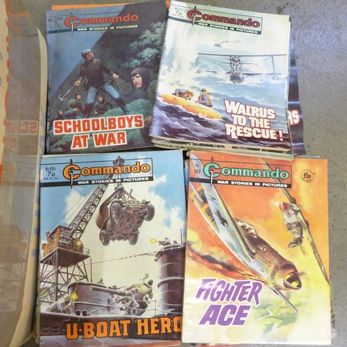 788 - Eighty 1970s Commando War stories in pictures comics