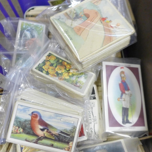 790 - A collection of cigarette cards and tea cards