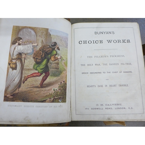 793 - An Illustrated family Bible together with Bunyan's Pilgrim's Progress and Other Works with Notes