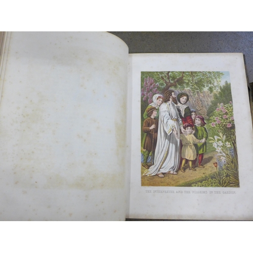 793 - An Illustrated family Bible together with Bunyan's Pilgrim's Progress and Other Works with Notes