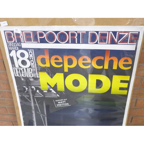 799 - A Depeche Mode concert poster