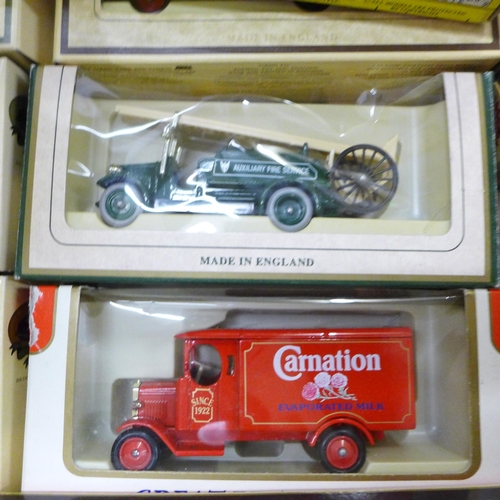 803 - A collection of Corgi, Matchbox and Lledo vehicles including anniversary sets for D-Day, Dambusters ... 