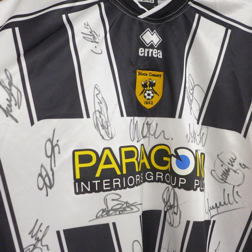 841 - Notts County Football Club; a 2004/5 shirt, signed by the team, no CoA