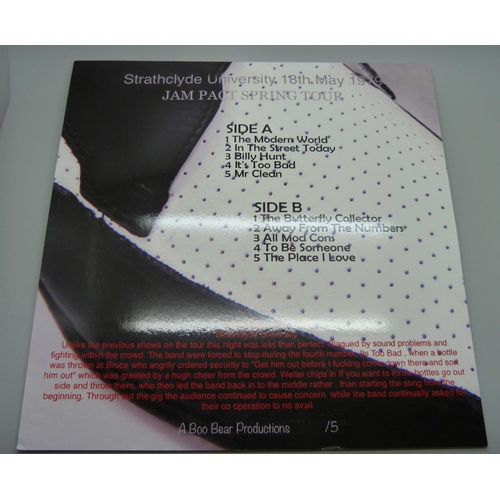 845 - The Jam, Jam Pact Spring Tour 1979 part 1 and part 2, transparent, Strathclyde University, 2020/21