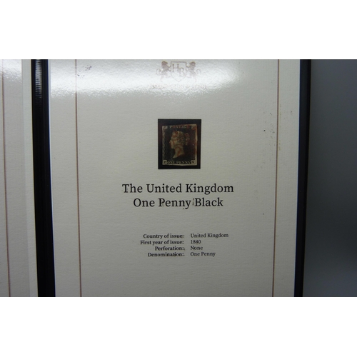 856 - The United Kingdom One Penny Black, Harrington & Byrne