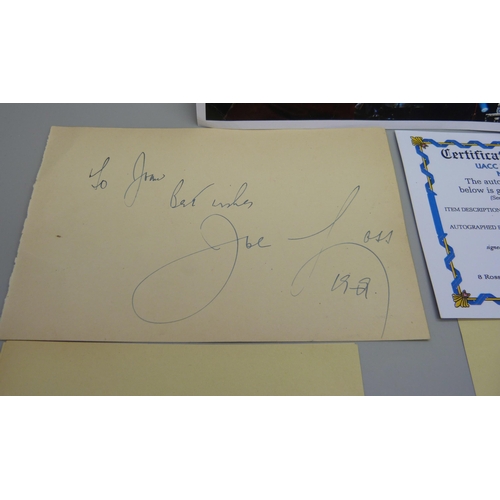 857 - Assorted autographs including Brian May