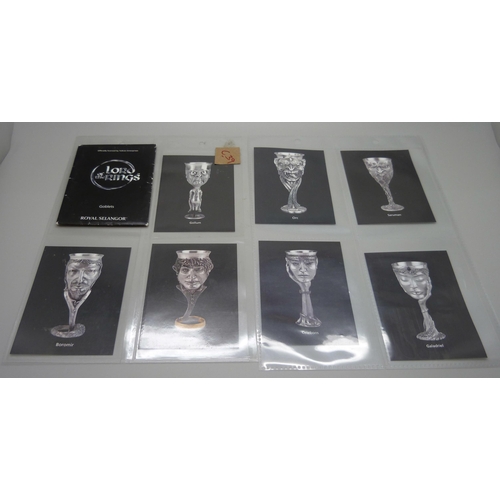 860 - Magic & Fantasy, original 2001 Lord of the Rings cards set by Royal Selangor with wrapper and bookle... 