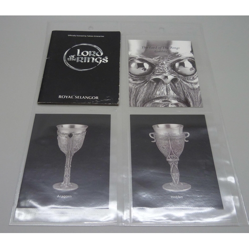 860 - Magic & Fantasy, original 2001 Lord of the Rings cards set by Royal Selangor with wrapper and bookle... 