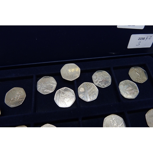 891 - A set of lead up to the 2012 Olympics 2011 50p coins, 29 coins