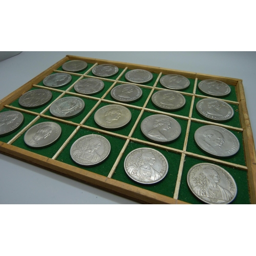 901 - A collection of uncirculated British Territories commemorative coins, (high grade), also three 1947 ... 