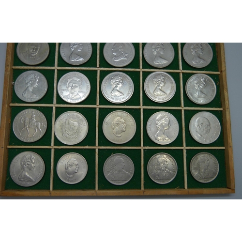 901 - A collection of uncirculated British Territories commemorative coins, (high grade), also three 1947 ... 