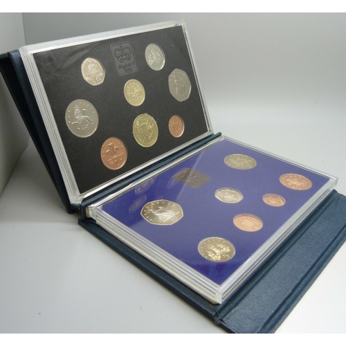 944 - The Royal Mint proof coin sets, 1980, 1981, 1982, 1983, 1984, 1986, 1987 and 1988