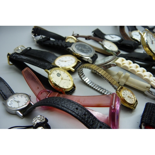 948 - A large collection of wristwatches