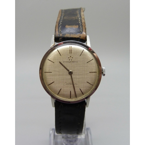 987 - An Eterna-matic Centenaire wristwatch, case numbered 4246988, 34mm case