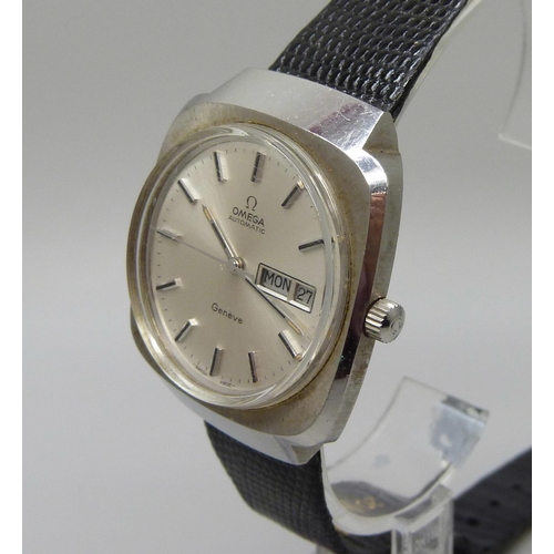 988 - A Omega automatic day date wristwatch, 35mm case