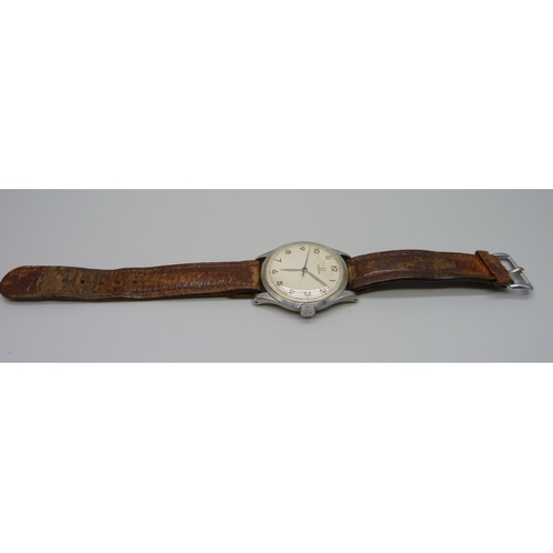 990 - A vintage Omega wristwatch, 1950's, 37mm case