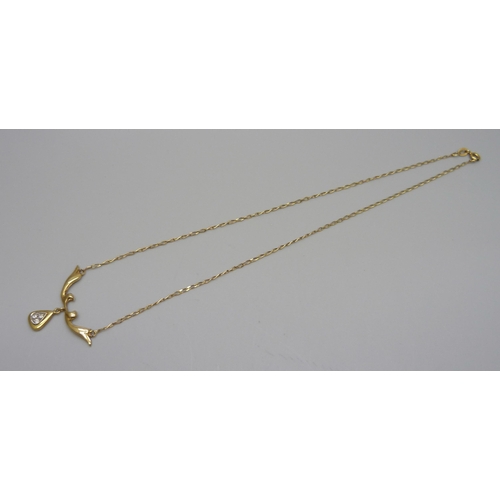 995 - A 18ct gold necklet, 4.7g, 42cm