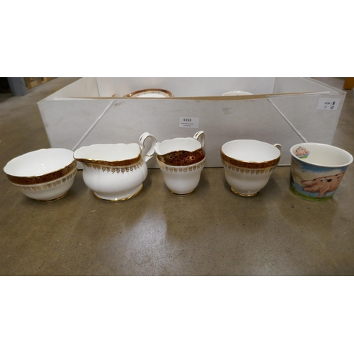 1153 - A tea service and six Martin Wiscombe Dunoon On The Farm cups and saucers **PLEASE NOTE THIS LOT IS ... 