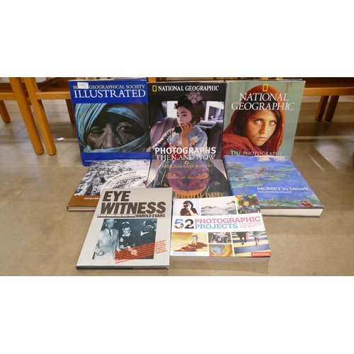 1158 - A collection of photography books including National Geographic, Royal Geographical Society, etc. **... 