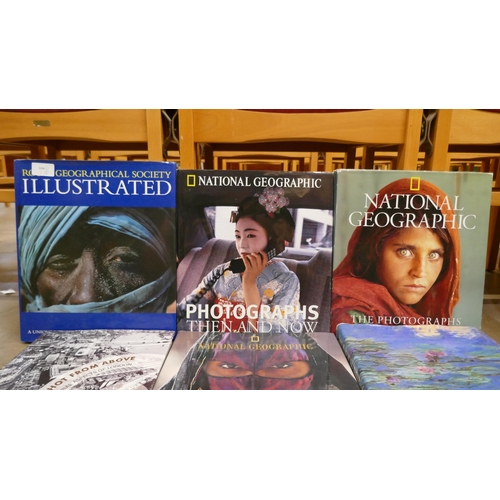 1158 - A collection of photography books including National Geographic, Royal Geographical Society, etc. **... 