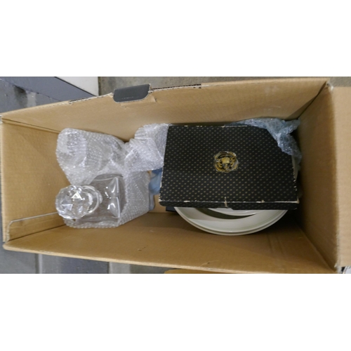 1164 - Two boxes of assorted china and glassware **PLEASE NOTE THIS LOT IS NOT ELIGIBLE FOR IN-HOUSE POSTIN... 