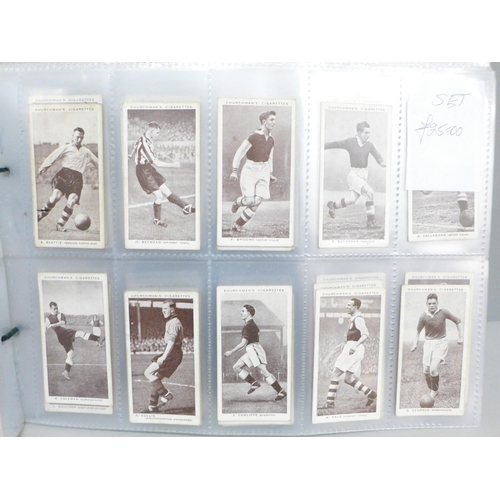 618 - Cigarette cards; mainly complete sets, including Wills, Players, Churchmans & Gallaher, (521)