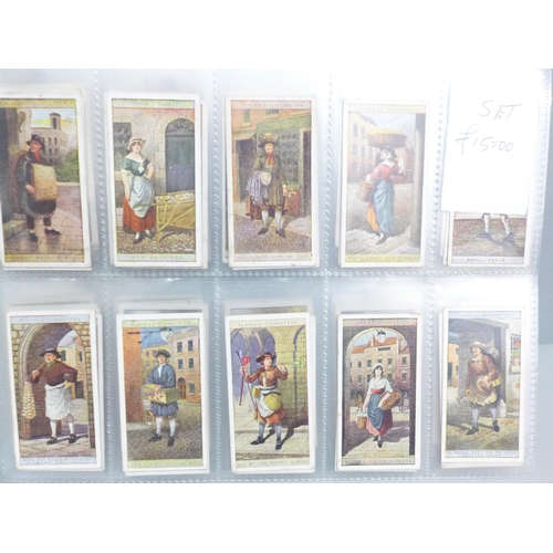 618 - Cigarette cards; mainly complete sets, including Wills, Players, Churchmans & Gallaher, (521)