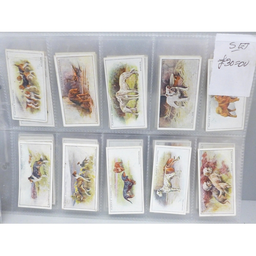 627 - Cigarette cards; six complete Players sets, including Speedway, Naval Dress, Dogs, Butterflies and C... 