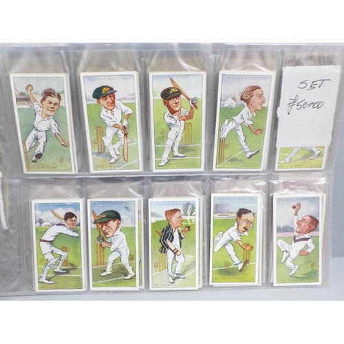 627 - Cigarette cards; six complete Players sets, including Speedway, Naval Dress, Dogs, Butterflies and C... 