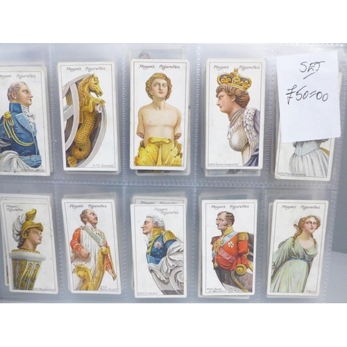 631 - Cigarette cards, eight complete Players sets, including Polar, Egyptian, AC&DS (51-150), Famous Beau... 