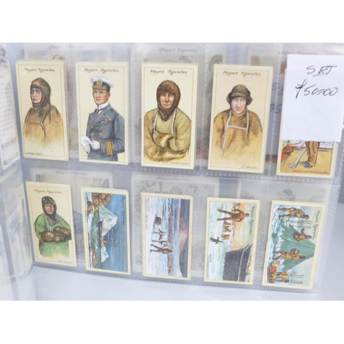 631 - Cigarette cards, eight complete Players sets, including Polar, Egyptian, AC&DS (51-150), Famous Beau... 