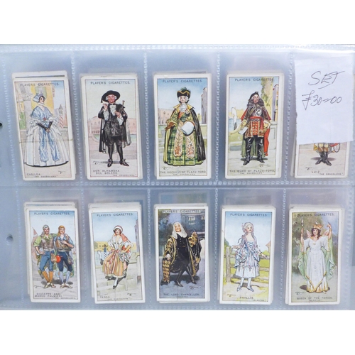 636 - Cigarette cards; eleven complete sets, mainly Players & Wills, including birds, butteflies, football... 