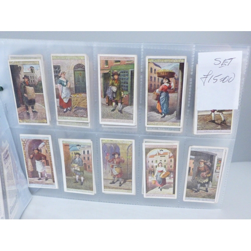 636 - Cigarette cards; eleven complete sets, mainly Players & Wills, including birds, butteflies, football... 