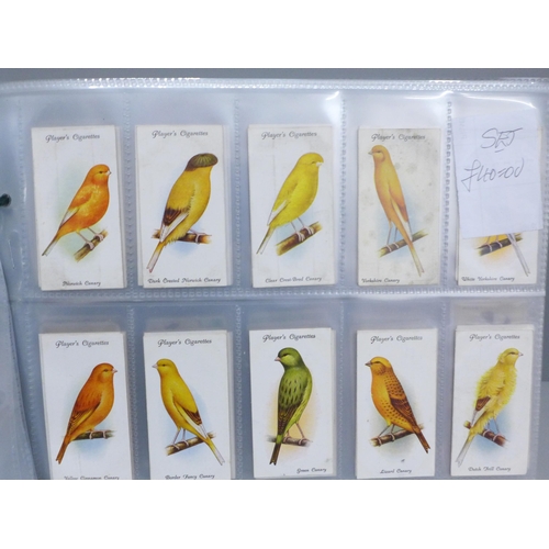 636 - Cigarette cards; eleven complete sets, mainly Players & Wills, including birds, butteflies, football... 