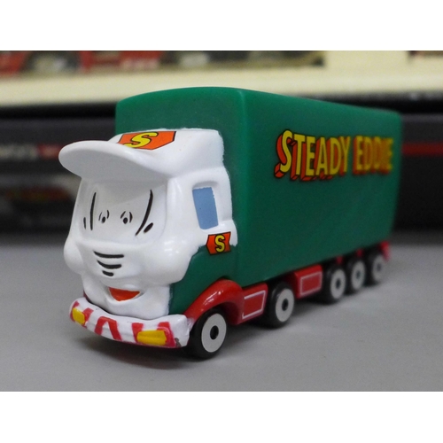 644 - A Corgi model Eddie Stobart, Limited Edition 'Lights and Sounds', 34.5cm, a Vanguard model, both box... 