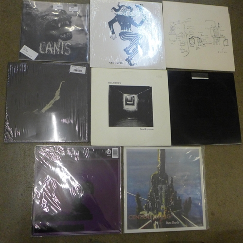 645 - Eight noise, drone and experimental LP records, altar of Flies, White Suns Totem, central Living Dun... 