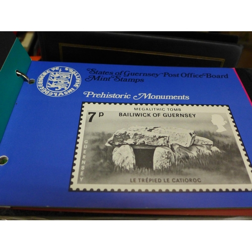 646 - Stamps; a box of Channel Islands presentation packs