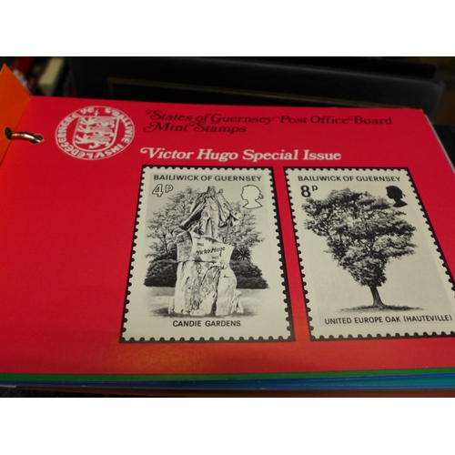 646 - Stamps; a box of Channel Islands presentation packs