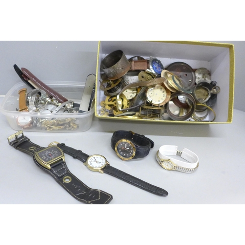 658 - Wristwatches and clock and watch parts