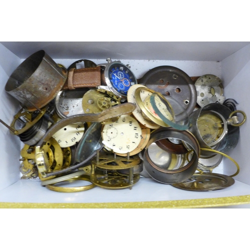 658 - Wristwatches and clock and watch parts