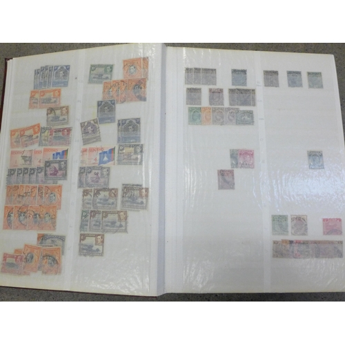 669 - Stamps; a stockbook of Commonwealth stamps, Queen Victoria to King George VI