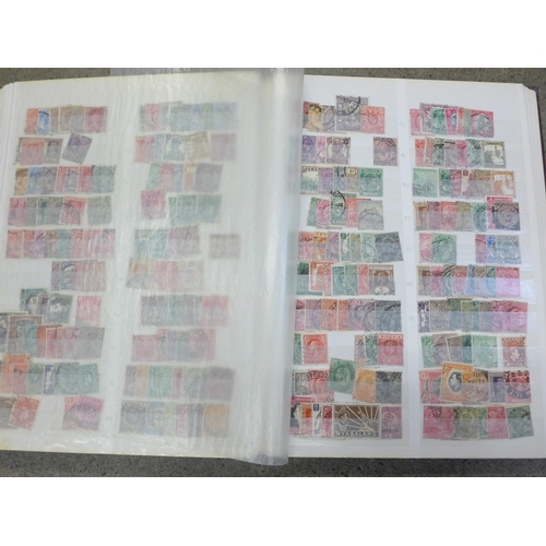 669 - Stamps; a stockbook of Commonwealth stamps, Queen Victoria to King George VI