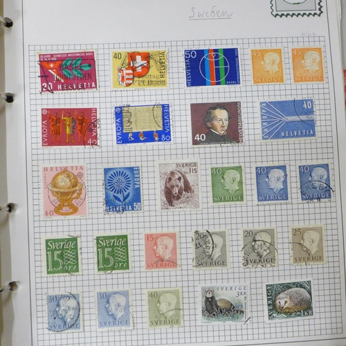 695 - Stamps; a box of stamps, covers, etc., loose and in albums