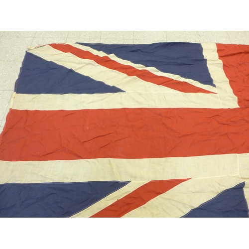 716 - A large Union Jack flag, 170cm x 360cm