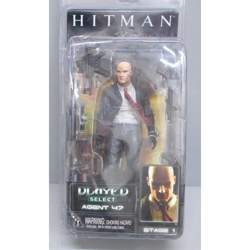 725 - A Neca gaming/movie character figure, Hitman Blood Money