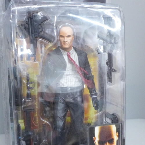 725 - A Neca gaming/movie character figure, Hitman Blood Money