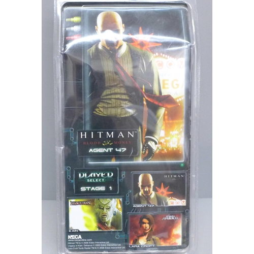 725 - A Neca gaming/movie character figure, Hitman Blood Money